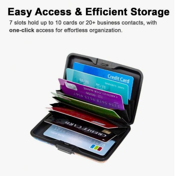 RFID Red Aluminum Card Wallet NWT - Picture 4 of 4